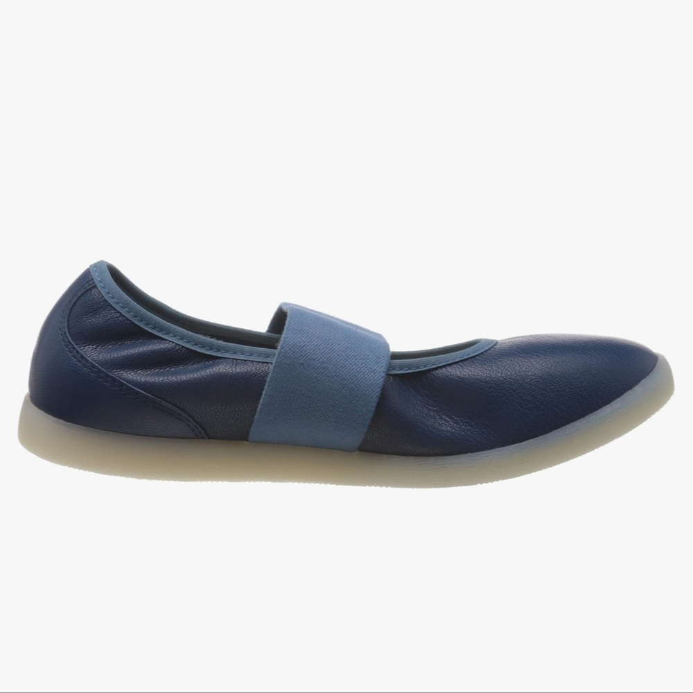 Softinos Fly London Mary Janes Soft Leather Flats Slip On Size 39 Us 8 8.5